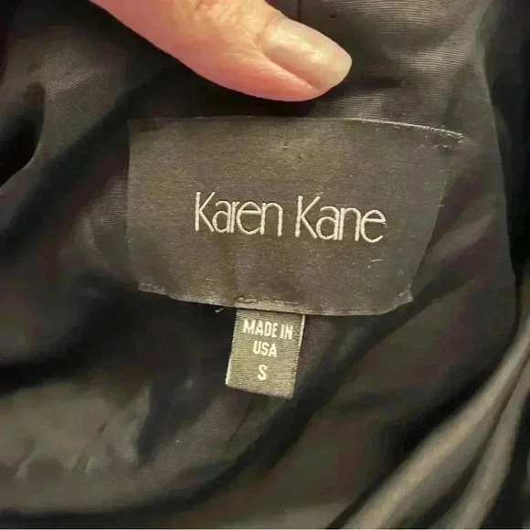 Karen Kane Chevron Print Single Button Blazer Women’s Size Small Black White - Picture 5 of 9